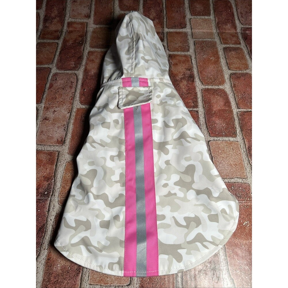 Berkshire Pet Small Dog Clothes Camo Reflective Coat With Hood Fleece Lining